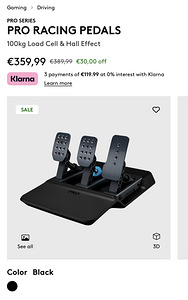 Logitech G PRO Racing wheel 11Nm + PRO Racing Pedals (9 foto / 9)