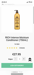 Кондиционер RICH Intense Moisture Conditioner (750мл) (2 фото из 2)