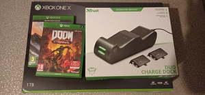 Xbox one X 1T +Pult + Laadimis alus (1 foto / 3)
