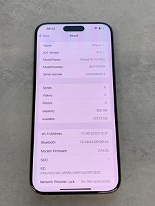 Apple iPhone 15 Pro Max 256GB Titanium, Nagu uus! Garantii! (8 foto / 10)