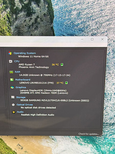 Lenovo Yoga Slim 7, Ryzen 7840S, 3K 90Hz OLED, 1TB SSD,16GB (9 foto / 9)