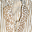 Zara Women белая в полоску блузка-корсет с жабо, 42 (фото #2)