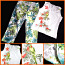 Тропический комплект-джинсы-капри и блузка с попугаем, 38-40 (фото #2)