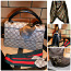 Gucci черно-бежевая сумочка с пчелой в руку-на плечо (фото #3)
