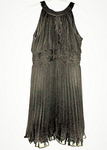 Sara Kelly by Ellos pidulik pliseeritud must kleit, 40-42-XL (3 foto / 10)