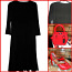 Elegantne must veniv kleit drapeeringuga ees, 40-42-UK14 (foto #3)