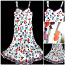 Per Uno белое летнее длинное платье с цветами, 42-46-XL-UK14 (фото #1)