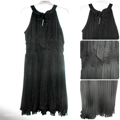 Sara Kelly плиссированное нарядное черное платье, 40-42 (фото #4)