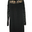BikBok черное маленькое платье футляр стрейч с кружевом, S-M (фото #5)
