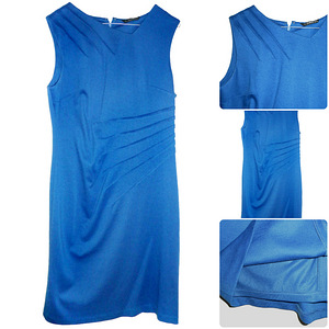 Elegantne veniv erksinine paksmaterjail kleit, 44-48-XL-UK16