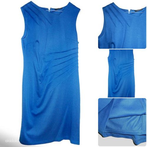 Элегантное ярко-синее плотное платье-стрейч, 44-46-XL-UK16 (фото #1)