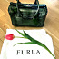 Furla зеленая сумочка натуральная кожа замша (фото #1)