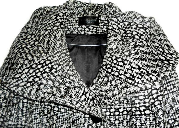 Эффектное бело-серо-черное пальто с капюшоном, XL-2XL-Ru54 (фото #2)