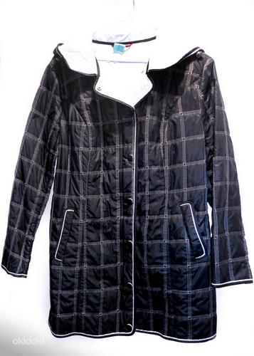 Астрид темно-синяя стеганая легкая куртка с капюшоном, EU44 (фото #2)