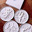 Ilusad kipsist Petergofist seinakaunistused-medaljonid, uued (foto #1)