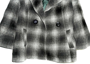 Debenhams karvane hall ruuduline mantel. 42-44- XL-UK16 (5 foto / 9)