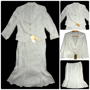 Linane elegantne kostüüm-pintsak ja seelik, 40-L-XL, uus (2 foto / 3)