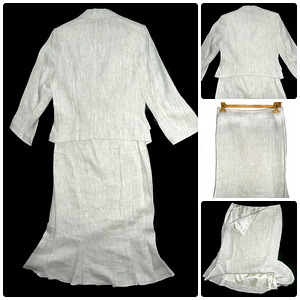 Linane elegantne kostüüm-pintsak ja seelik, 40-L-XL, uus (9 foto / 9)