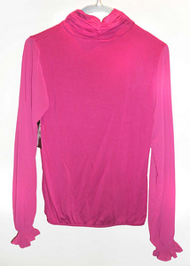 Erkroosa fuksia veniv šifooni pluus zabooga, M-L, 38-40, uus (3 foto / 3)