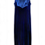 Эффектное бархатное ярко-синее длинное платье, 42-46-XL-2XL (фото #2)