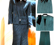 Soe mereroheline kostüüm-jakk-pikk seelik, 34-36-XS-S