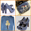 Halli-sinised stiilsed kingad ehtenahast, 39, uued (foto #3)