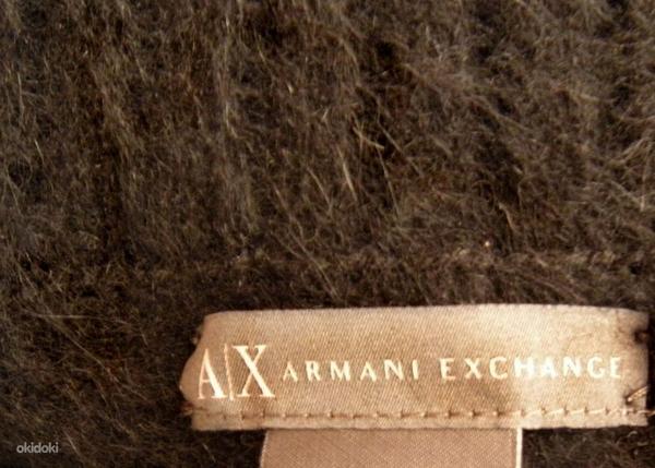 Armani Exchange черный теплый свитер с ангорой, L-XL, новый (фото #3)