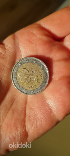 Soome 2 eur 1999 münt, haruldane, veaga münt
