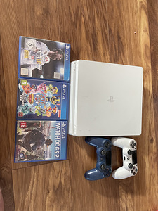 PlayStation 4 Slim 2 пульта + 3 игры (1 фото из 1)