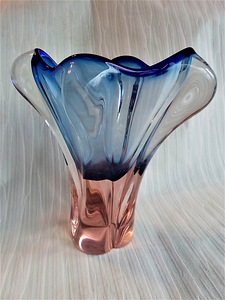 BLOWN GLASS VASE, JOSEF HOSPODKA, CZECHOSLOVAKIA, 1960´S (2 фото из 4)