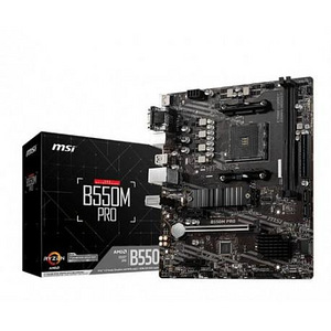 MSI B550M Pro AMD B550 So.AM4 Dual Channel DDR4 (1 foto / 1)