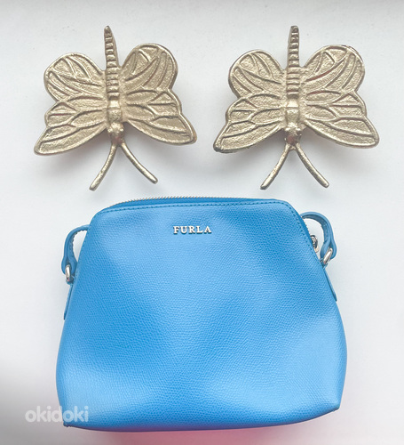 UUS Furla nahkkott – sinine, crossbody