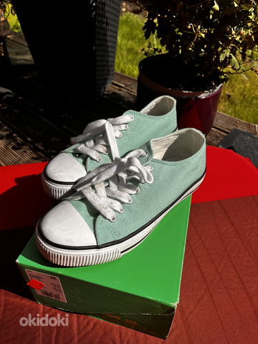 Новинка, размер 36, мятно-зеленая повседневная обувь. (фото #6)