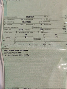 Elektriline mopeed (7 foto / 7)