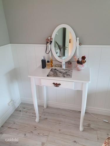 Туалетный столик с зеркалом белый (фото #1)