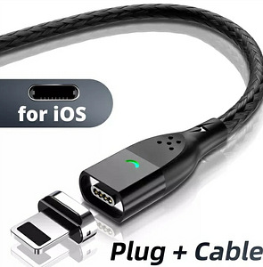 Magnetiga kaabel USB-microUSB / USB-IOS (iPhone) (4 foto / 8)