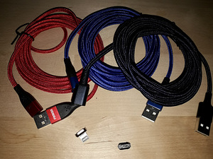 Magnetiga kaabel USB-microUSB / USB-IOS (iPhone) (8 foto / 8)