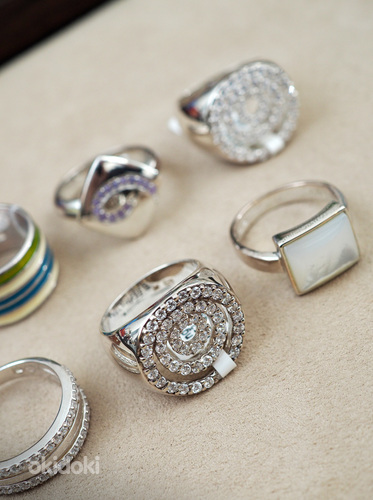 Новые серебряные кольца с цирконами (фото #3)