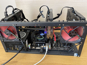 Mining rig / Krüpto kaevur / 3x 3060ti 8GB, 125 Mh/s ETH (1 foto / 3)