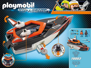 Конструктор 70002 PLAYMOBIL Top Agents, Турбо-корабль (1 фото из 3)
