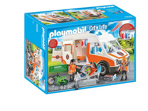 LOT! 70049 PLAYMOBIL City Life, Kiirabi tulede ja heliga (1 foto / 5)
