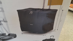 LOT! DELUXE SUUR ÕMBLUSMASINA KOTT Rattaga 35X61X45CM (3 foto / 3)