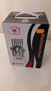 LOT! UUS Söögiriistade komplekt 24tk alusega (1 foto / 2)