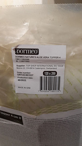 DORMEO NATURE'S ALOE VERA TOPPER 4 CM II 120X200 (4 фото из 5)