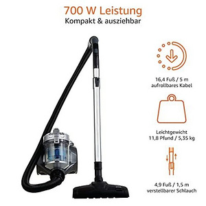 Пылесос AmazonBasics 1,5 л, 700 Вт (1 фото из 10)