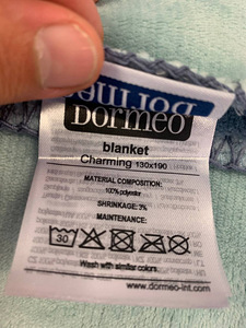 LOT! DORMEO PLEED CHARMING ROOSA VÕI SININE 130X190 CM (4 foto / 7)