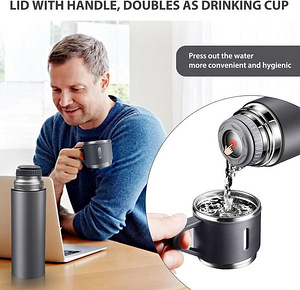 Termos 500 ml tassi ja käepidemega TOPAHGOD (6 foto / 7)