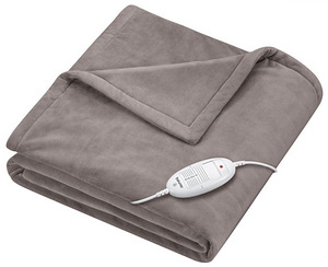 МНОГО! Одеяло согревающее Beurer Cozy HD 75, коричневое, 180 см x 130