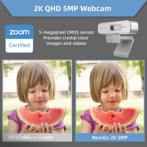Веб-камера NexiGo N940P 2K zoom 1080P (фото #4)