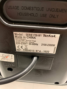 Фритюрница на масле Tefal FR 8040, 2300 Вт, 3,5 л. Не работа (7 фото из 10)